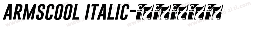 armscool italic字体转换